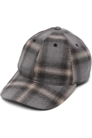 OUR LEGACY Gorra con motivo de cuadros