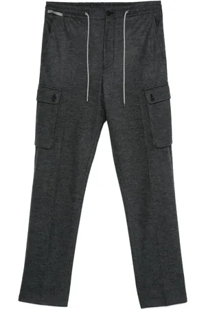 corneliani Pantalones con cuadros estampados