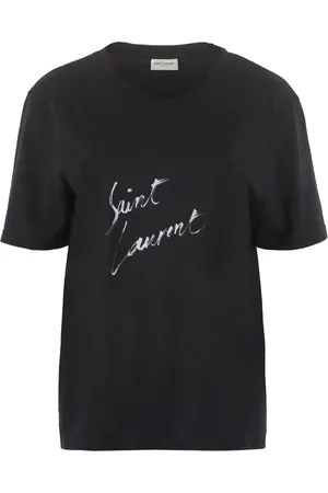 Saint Laurent Playera boyfriend con logo