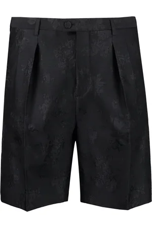 Saint Laurent Shorts de vestir con motivo floral en jacquard