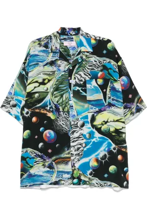 MARTINE ROSE Camisa con estampado floral