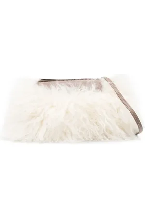 PESERICO SIGN Bolsa de mano con pelo