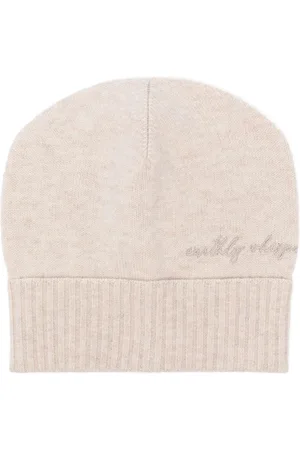 Brunello Cucinelli Gorro tejido bordado