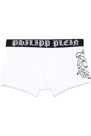 Philipp Plein Bóxer con logo en la pretina