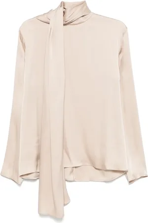 MAGDA BUTRYM Blusa de seda con efecto de capa