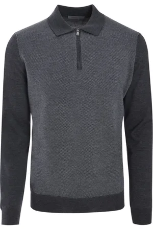 corneliani Playera tipo polo tejida