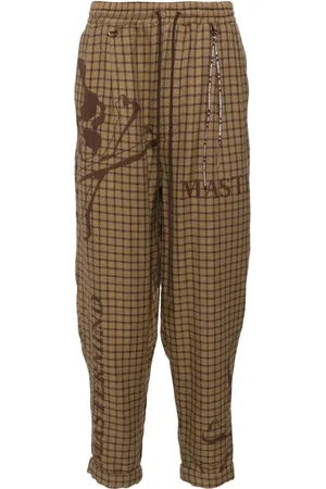 MASTERMIND Pantalones con estampado de cuadros