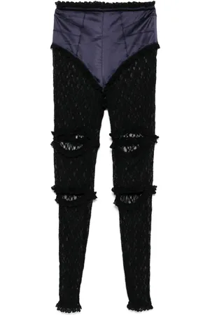 pushBUTTON Pantalones skinny con agujetas