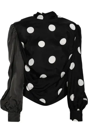 pushBUTTON Blusa asimétrica manga larga