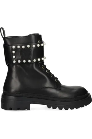 Moschino Botines con perlas artificiales