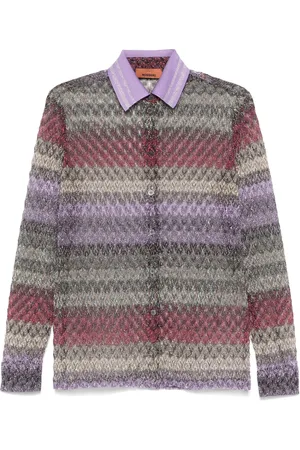 Missoni Camisa de encaje lamé