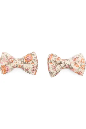 BONPOINT Set de dos clips para el cabello con estampado floral