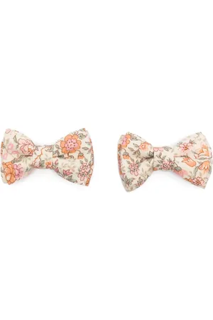 BONPOINT Set de dos clips para el cabello con estampado floral