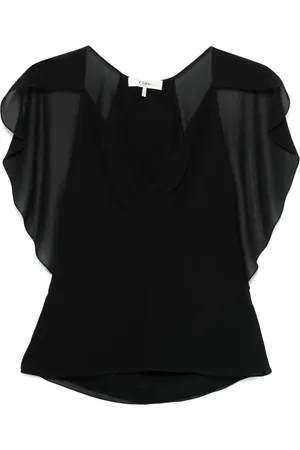 Chloé Camiseta con detalle de capa