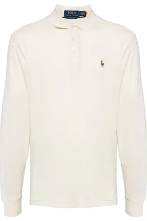 Ralph Lauren Playera tipo polo con logo bordado