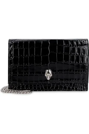 Alexander McQueen Bolsa crossbody con aplique de calavera