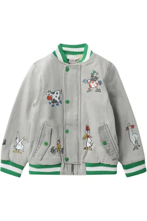Stella McCartney Chamarra bomber con aplique Farmyard