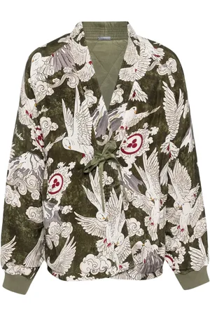 Maharishi Chamarra con dragones estampados
