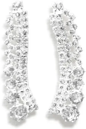 Hzmer Jewelry Aretes con detalles de cristal