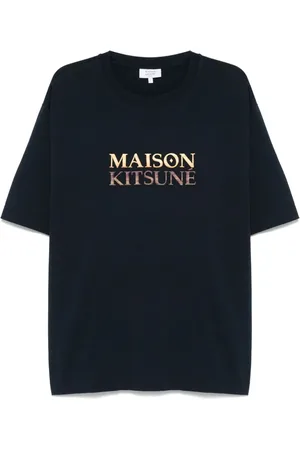 Maison Kitsuné Playera con logo degradado