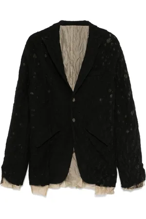 CHIAHUNG SU Blazer con efecto envejecido