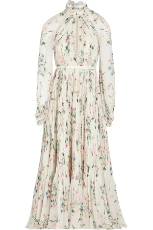 Giambattista Valli Vestido drapeado Botanical