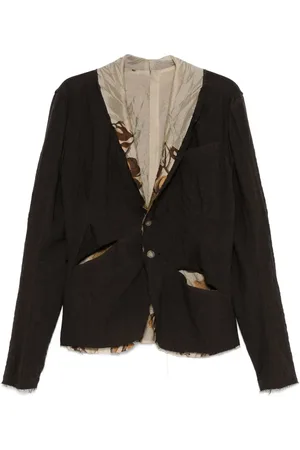 CHIAHUNG SU Blazer con ribete en contraste