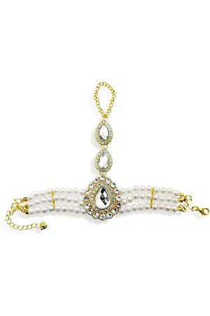 Hzmer Jewelry Pulsera con detalles de cristal