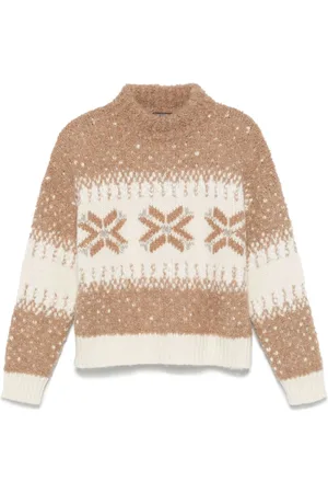 PESERICO SIGN Suéter de tejido fair isle en intarsia