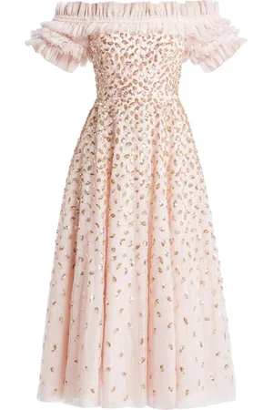 Needle & Thread Vestido con detalles de volantes