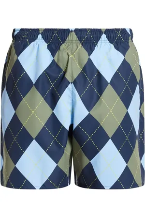 Lacoste Shorts de playa con motivo de rombos