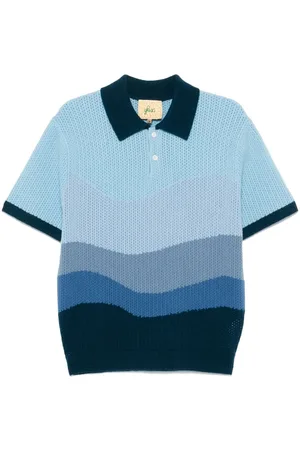 Glass Cypress Playera tipo polo con diseño color block