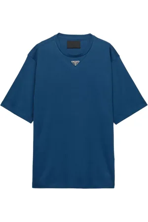 Prada Playera con logo triangular