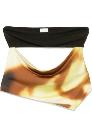Nanushka Top con espalda abierta y detalle drapeado