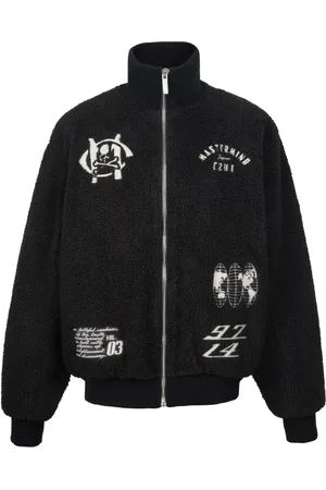 MASTERMIND JAPAN Chamarra texturizada con logo estampado