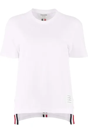 Thom Browne Playera con detalle de franja RWB