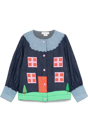 Stella McCartney Blusa con aplique Farmyard