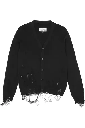 Maison Margiela Cárdigan con efecto envejecido