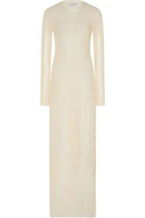 ROSETTA GETTY Vestido plisado transparente