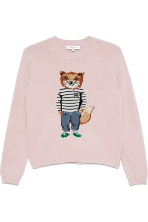 Maison Kitsuné Suéter con motivo Fox en intarsia