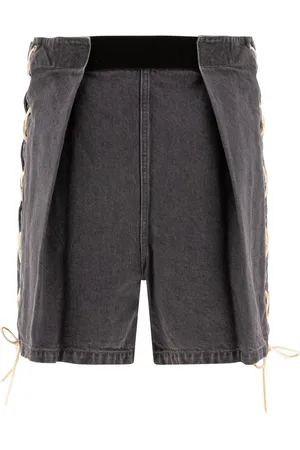 KAPITAL Bermudas con detalle de cordones