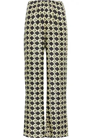 Nanushka Pantalones con motivo geométrico
