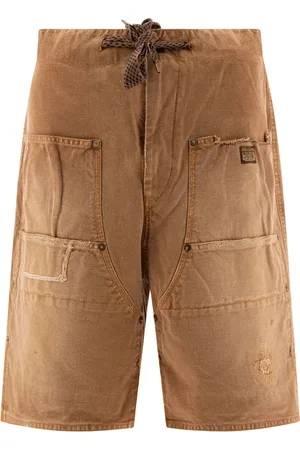 KAPITAL Bermudas con detalles rasgados