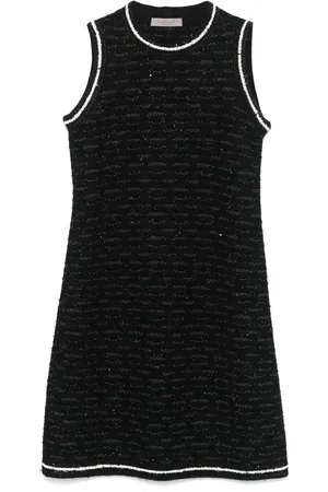 D.EXTERIOR Vestido midi bordado con lentejuelas
