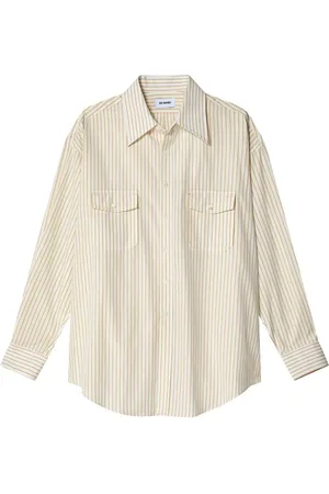 Hed Mayner Camisa con rayas estampadas