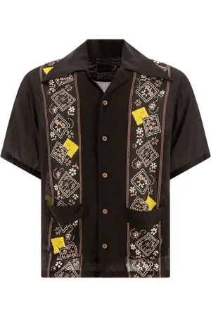 KAPITAL Camisa con detalle motivo floral