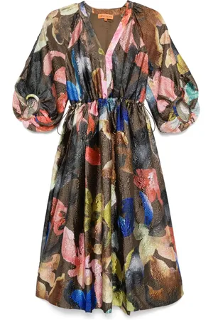 STINE GOYA Vestido con estampado Aquarelle Garden