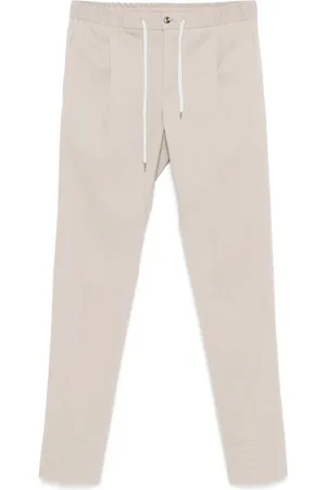 PT Torino Pantalones chinos con cordones en la pretina
