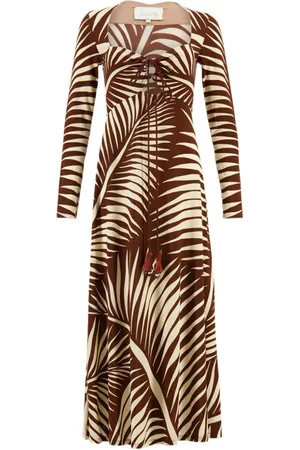 JOHANNA ORTIZ Vestido midi Eternam Tropical