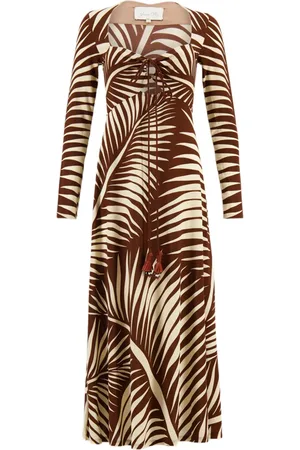 JOHANNA ORTIZ Vestido midi Eternam Tropical